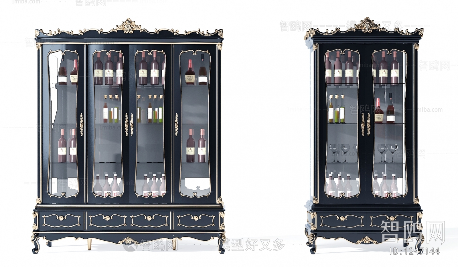 European Style Wine Cabinet