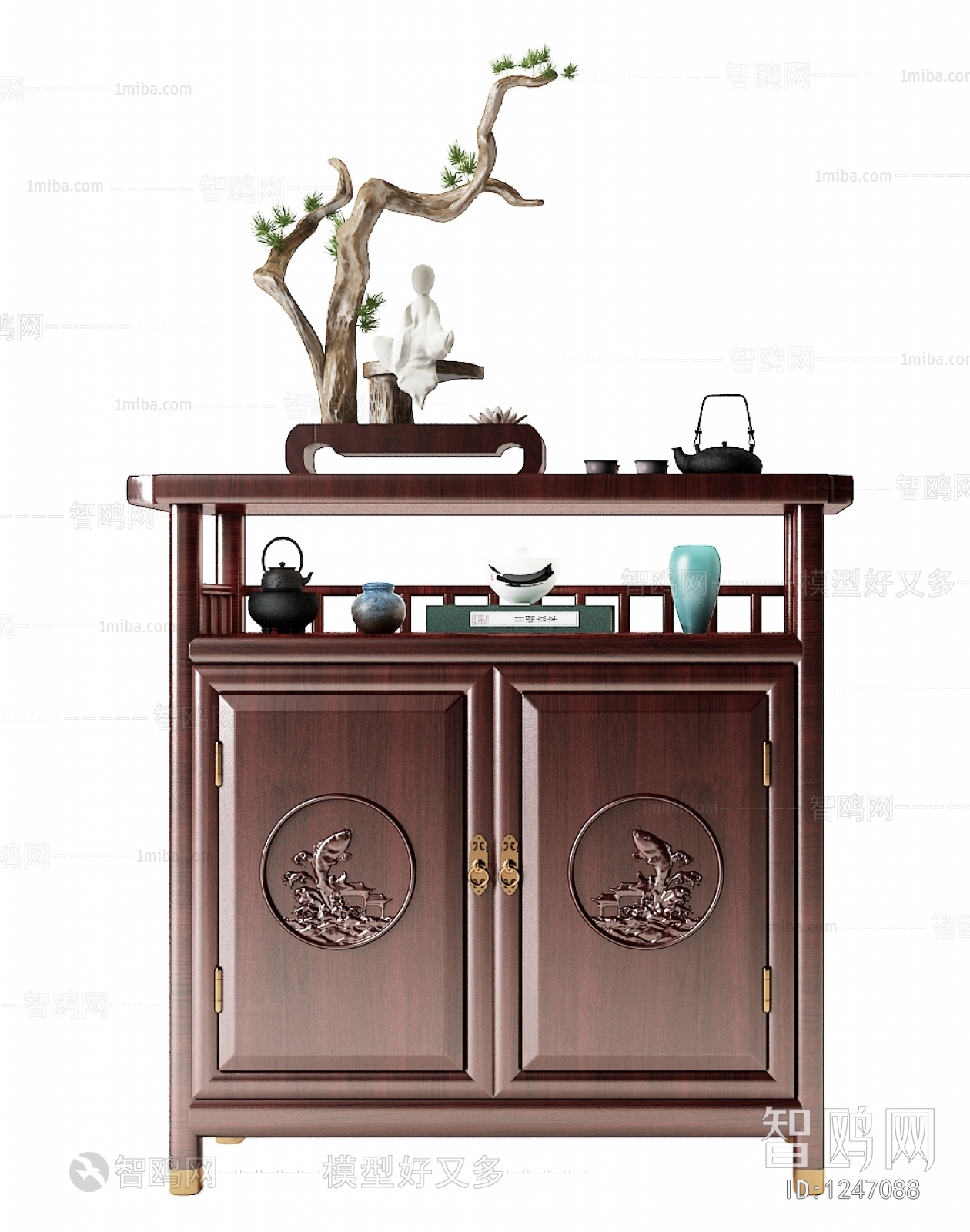 New Chinese Style Decorative Cabinet