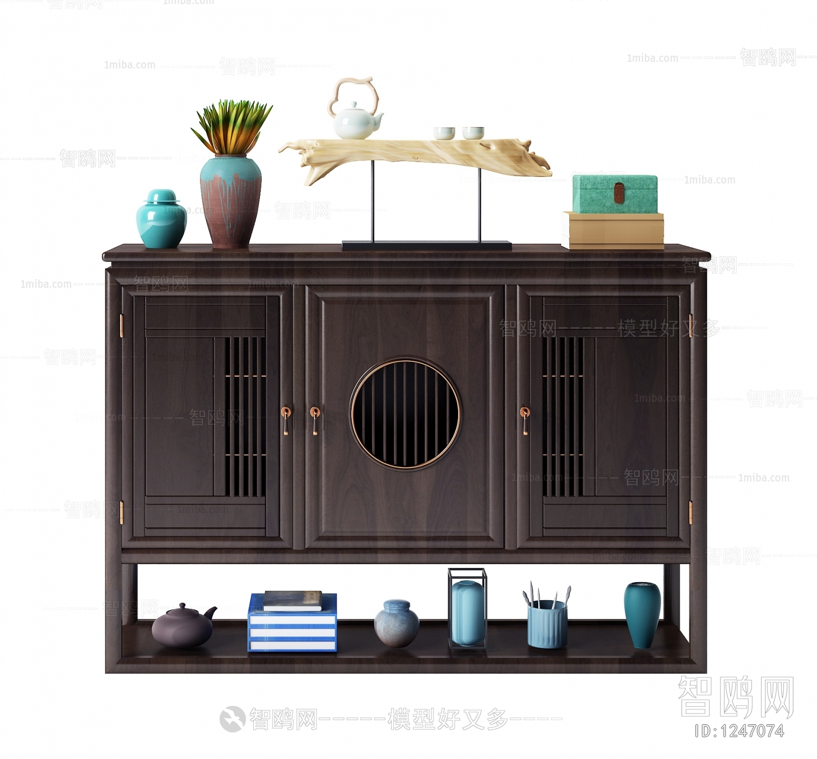 New Chinese Style Decorative Cabinet