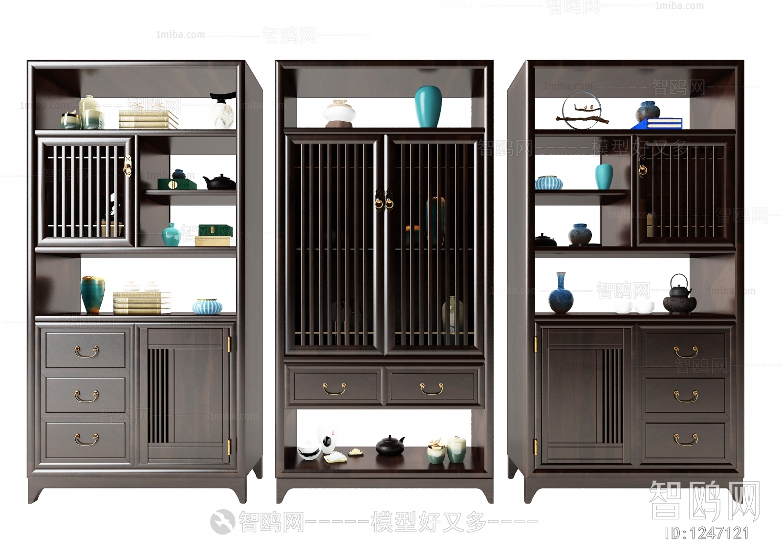 Chinese Style Decorative Cabinet