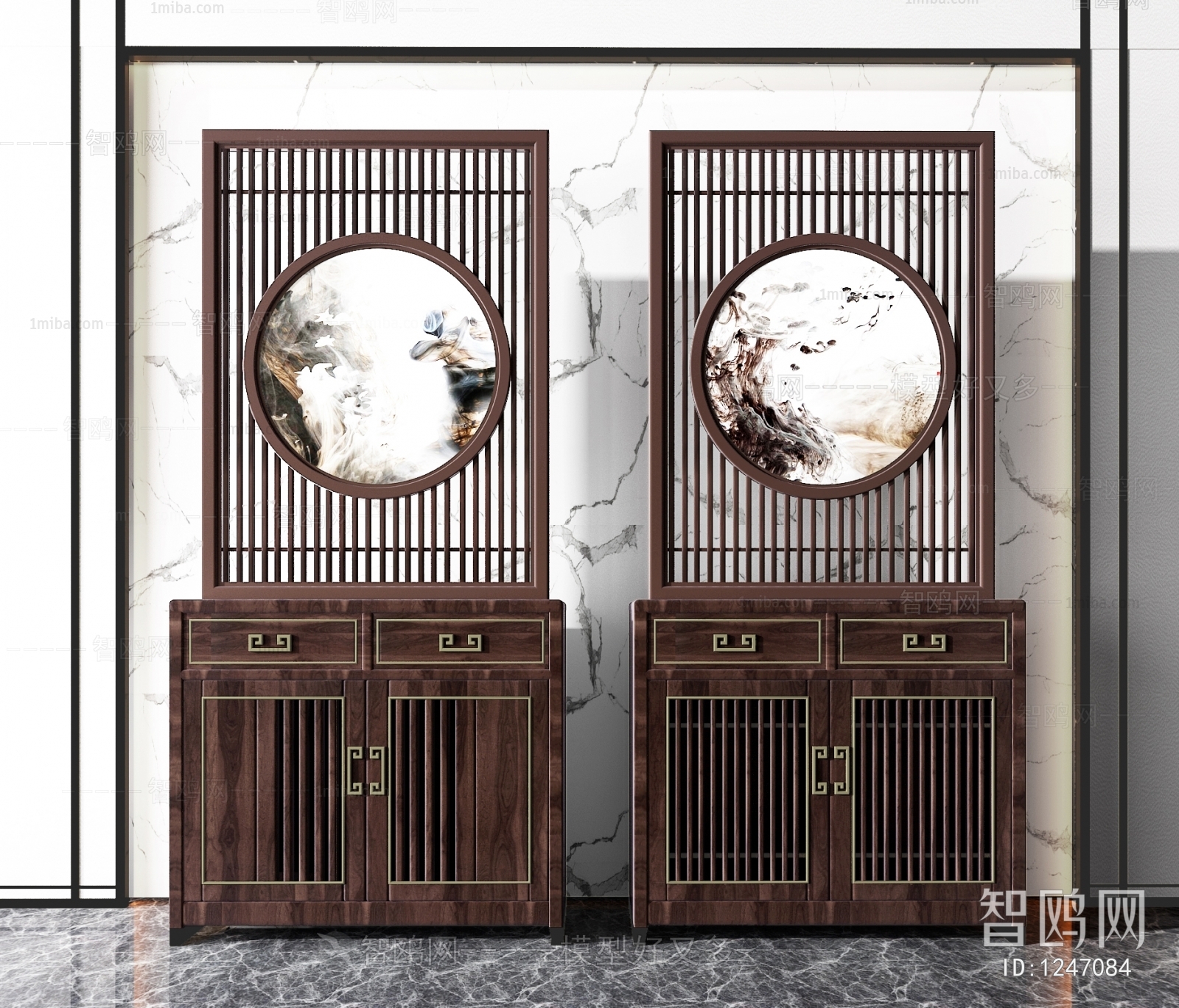 New Chinese Style Decorative Cabinet