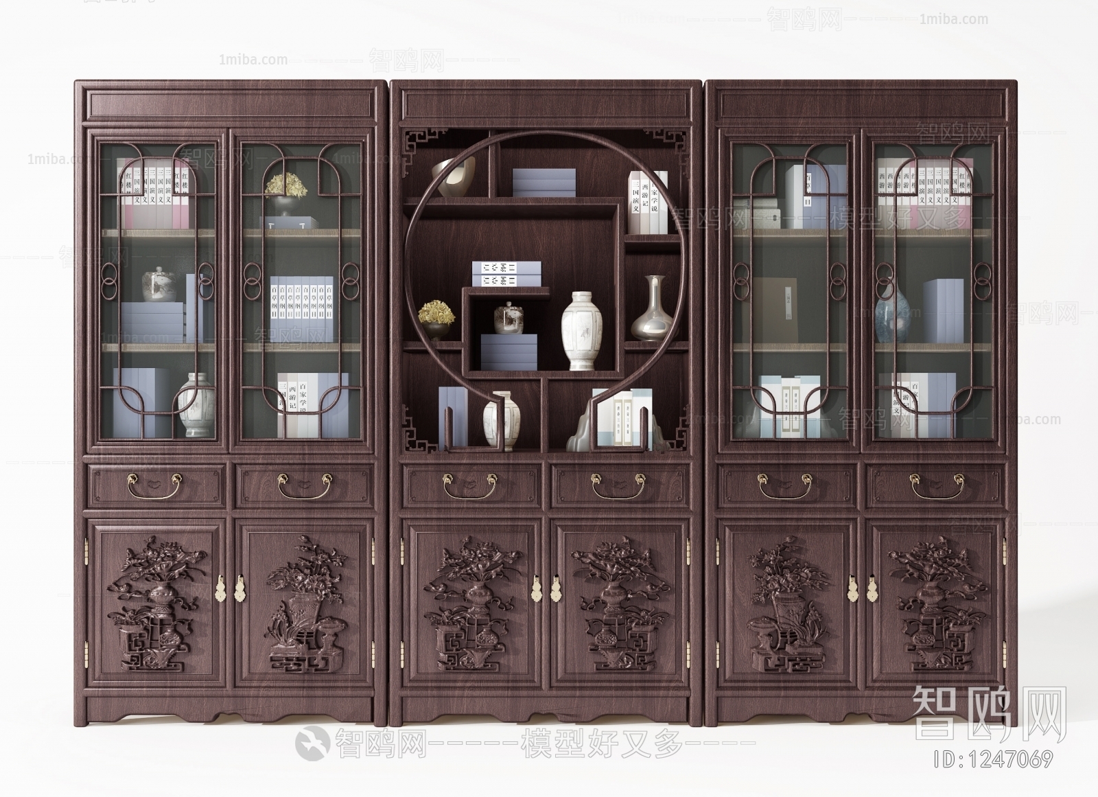 Chinese Style Decorative Cabinet