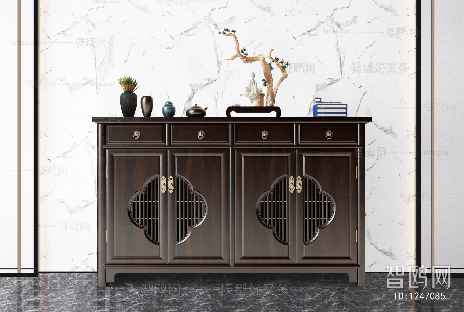 New Chinese Style Decorative Cabinet