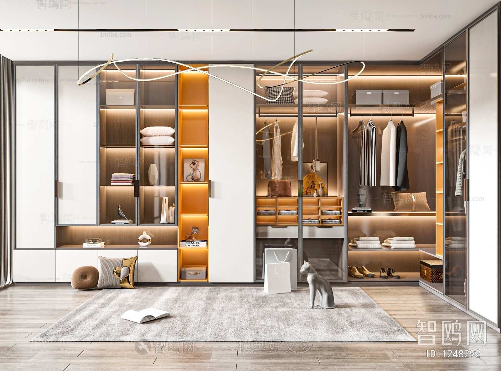 Modern Clothes Storage Area