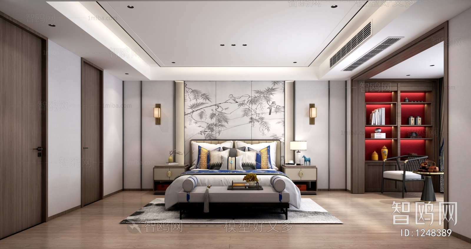 New Chinese Style Bedroom