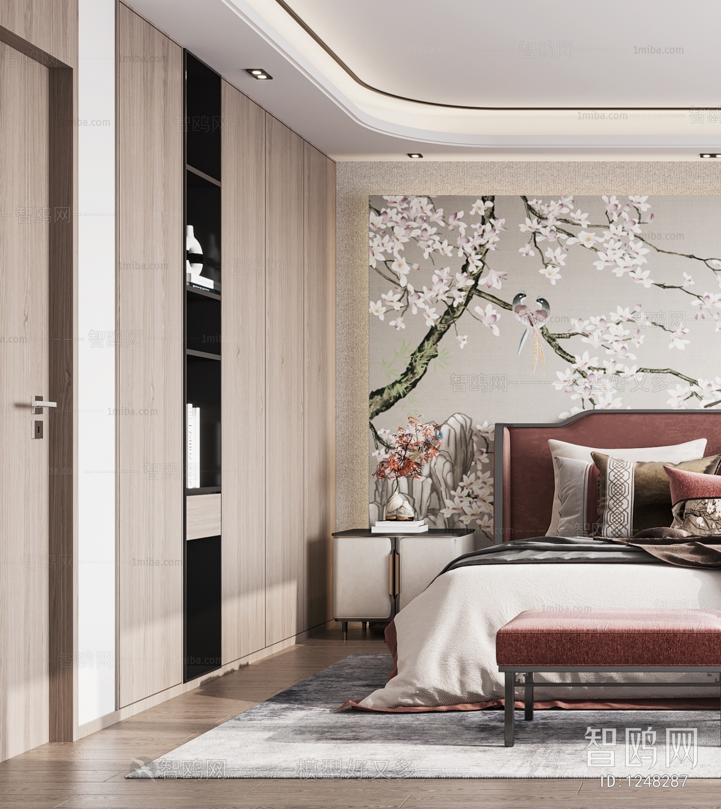 New Chinese Style Bedroom