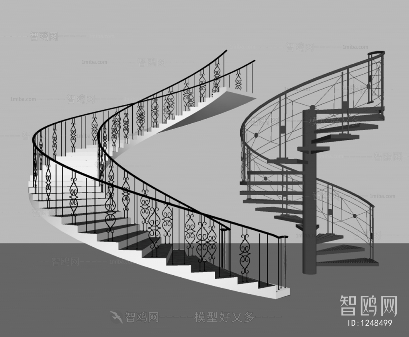 Modern Stair Balustrade/elevator