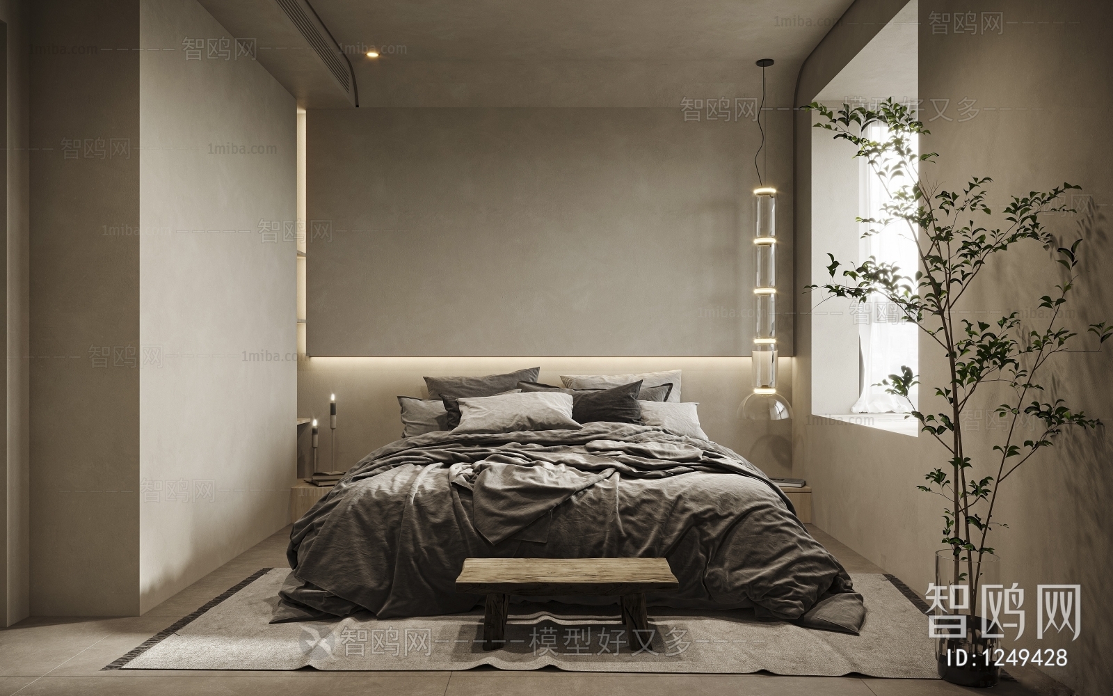 Wabi-sabi Style Bedroom