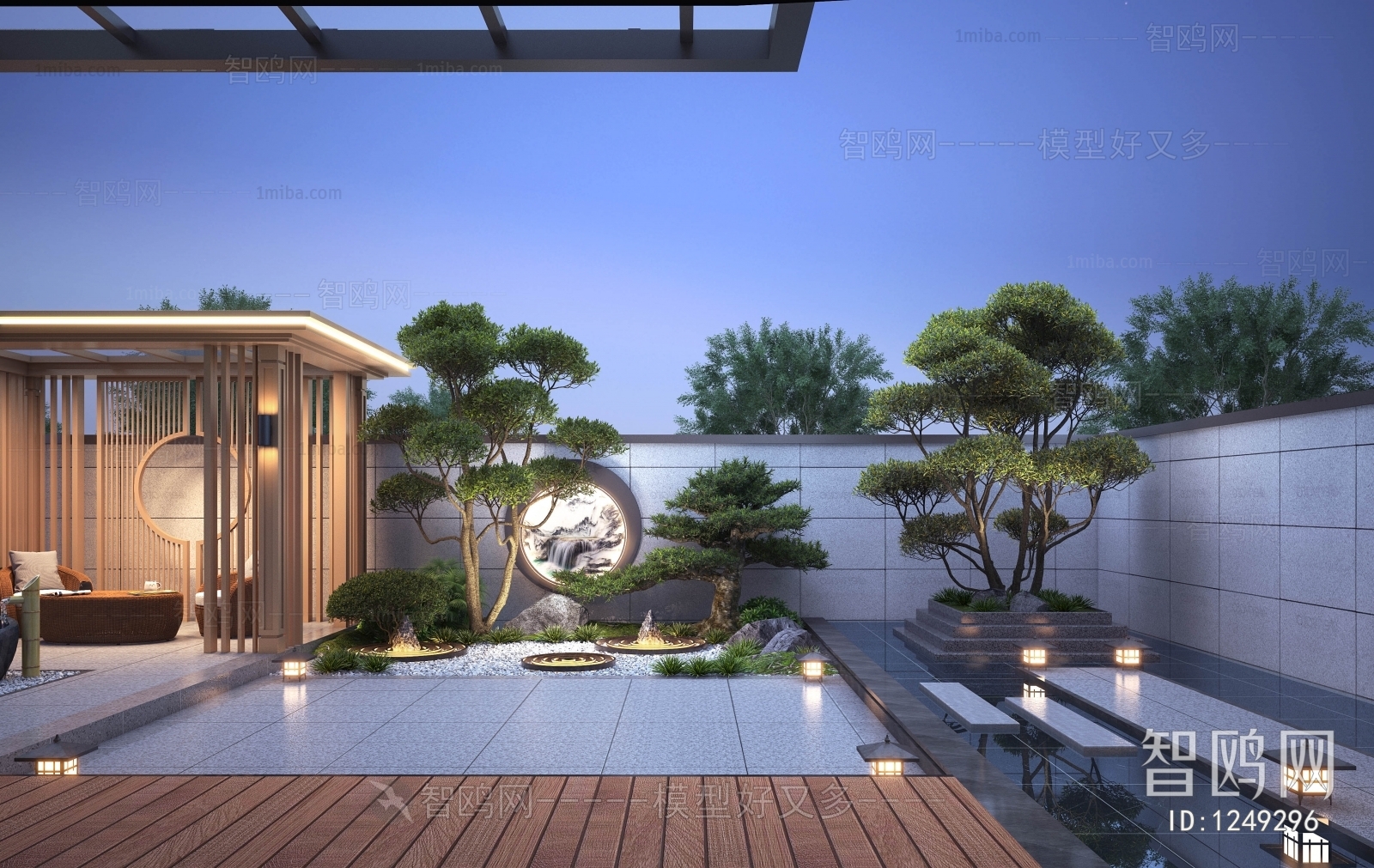 New Chinese Style Courtyard/landscape