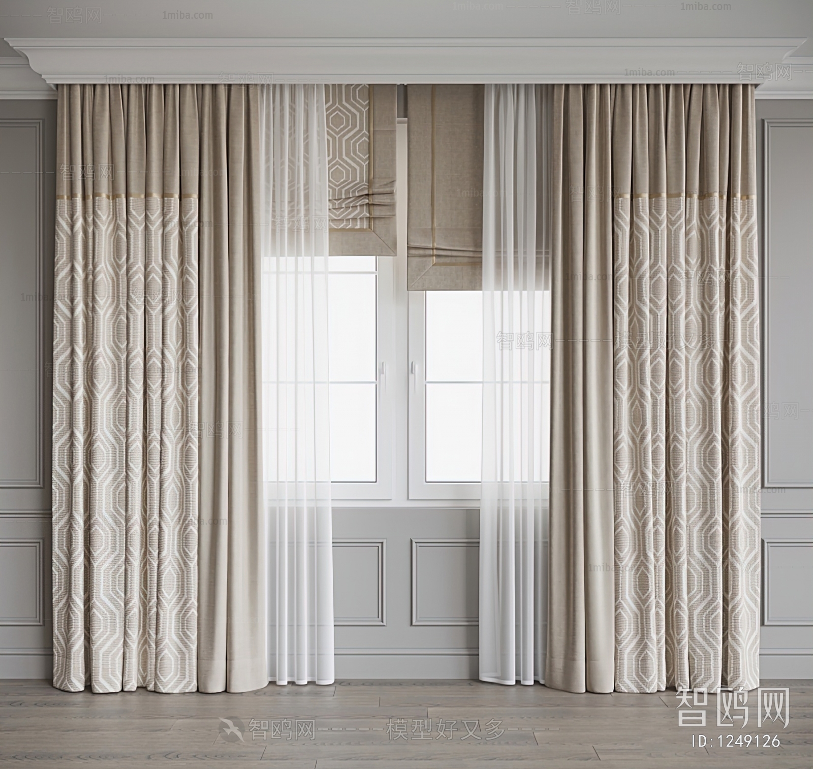 Simple European Style The Curtain