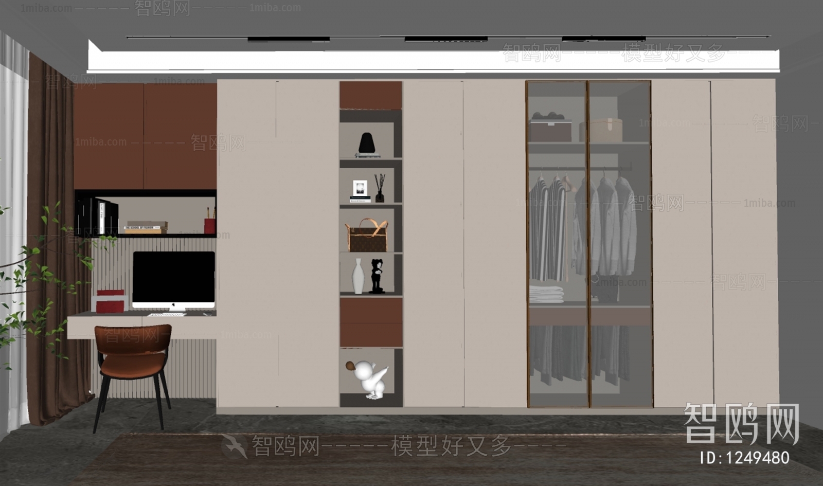 Modern Clothes Storage Area