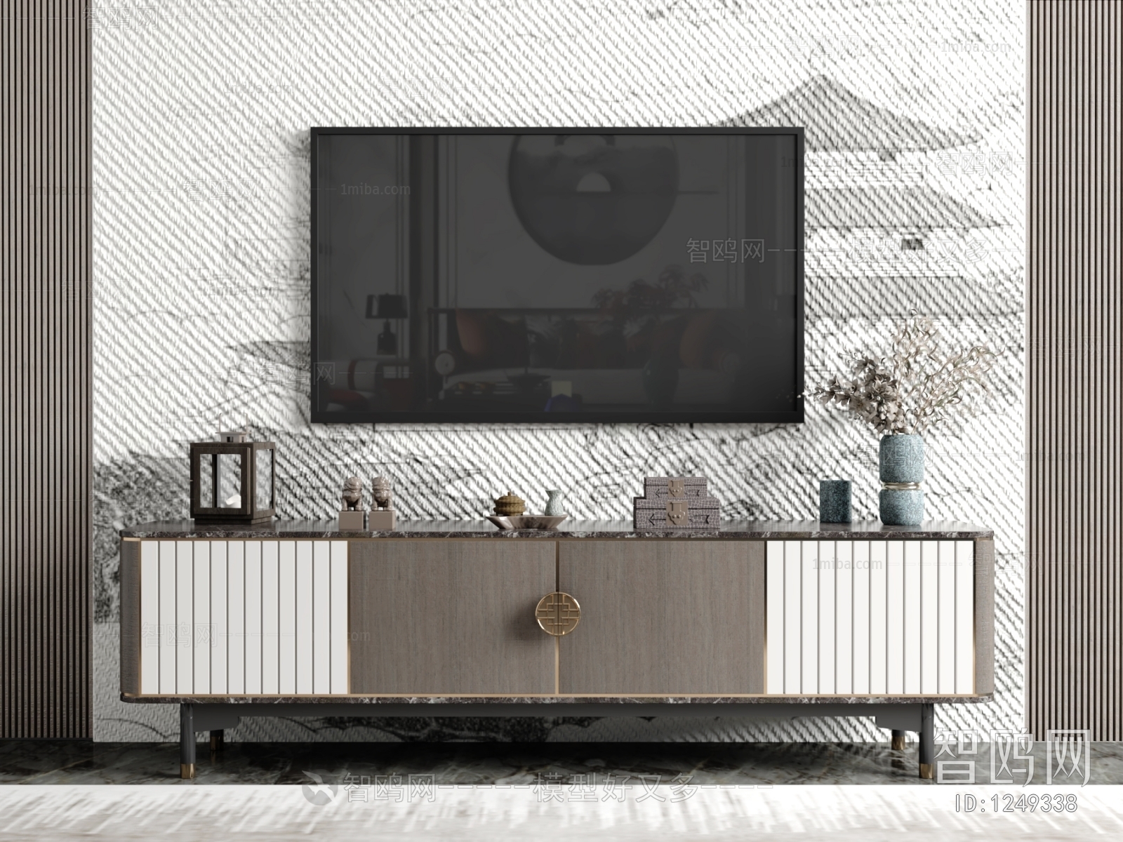 New Chinese Style TV Cabinet