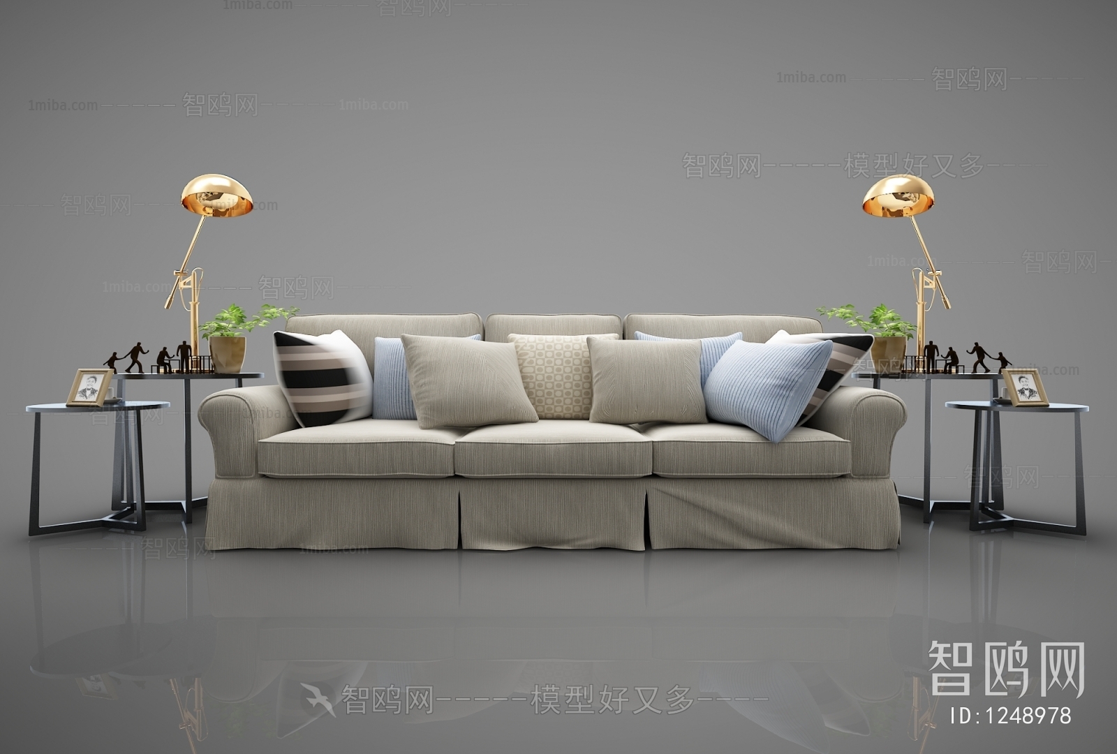 Modern Three-seat Sofa