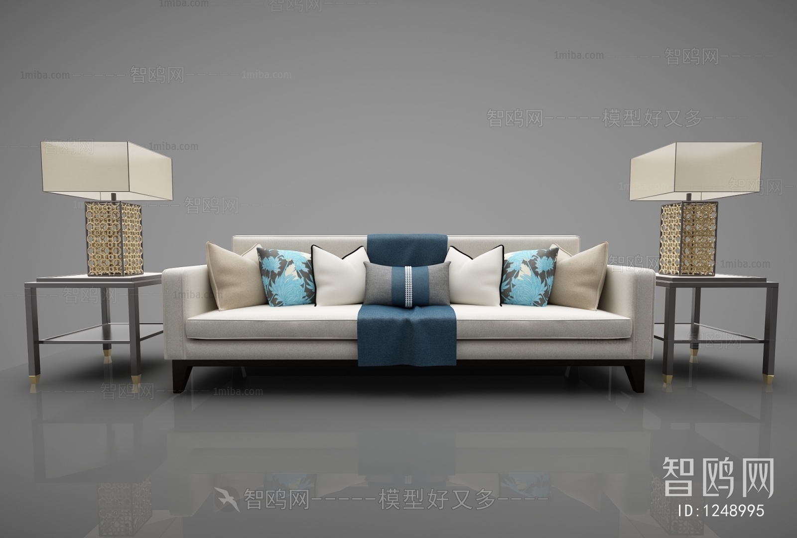 New Chinese Style Multi Person Sofa