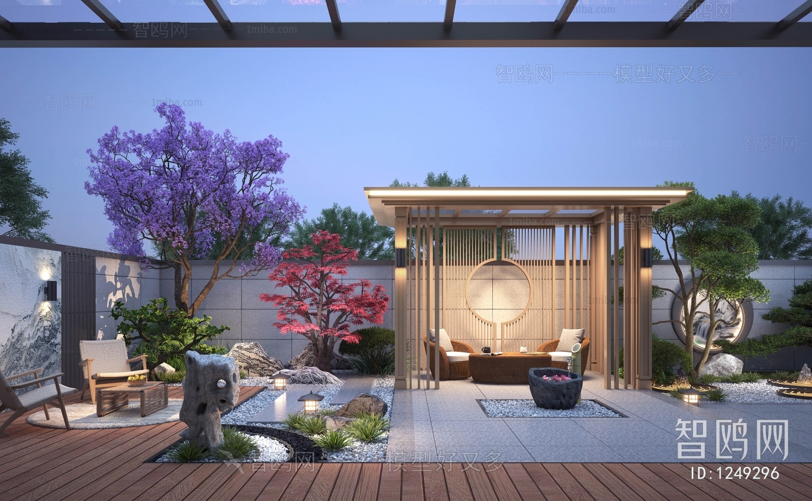 New Chinese Style Courtyard/landscape