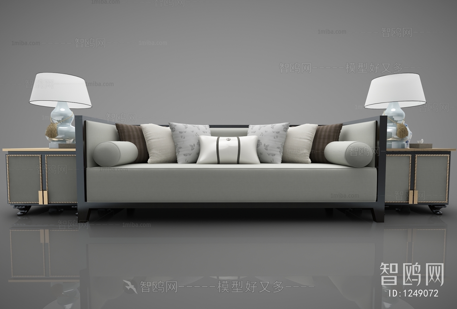 New Chinese Style Multi Person Sofa