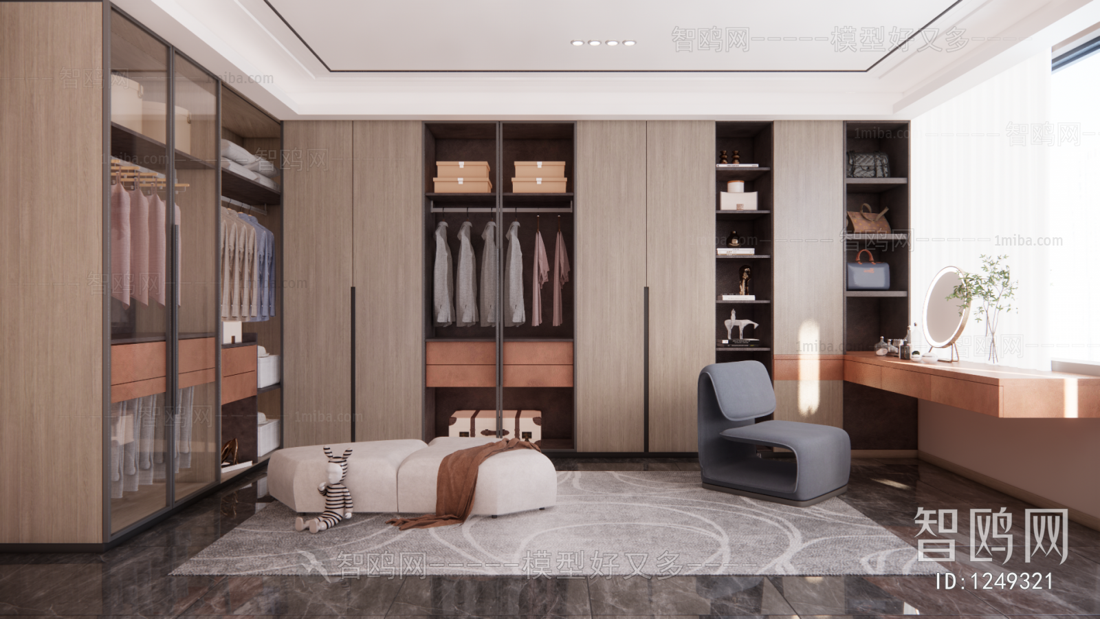 Modern Clothes Storage Area