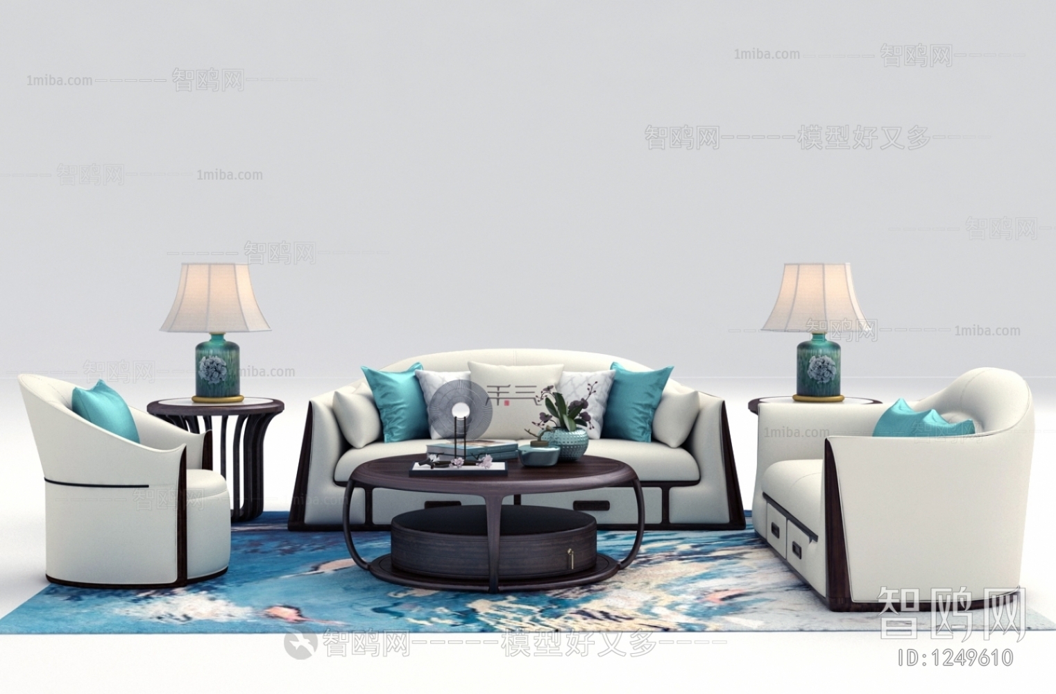 New Chinese Style Sofa Combination