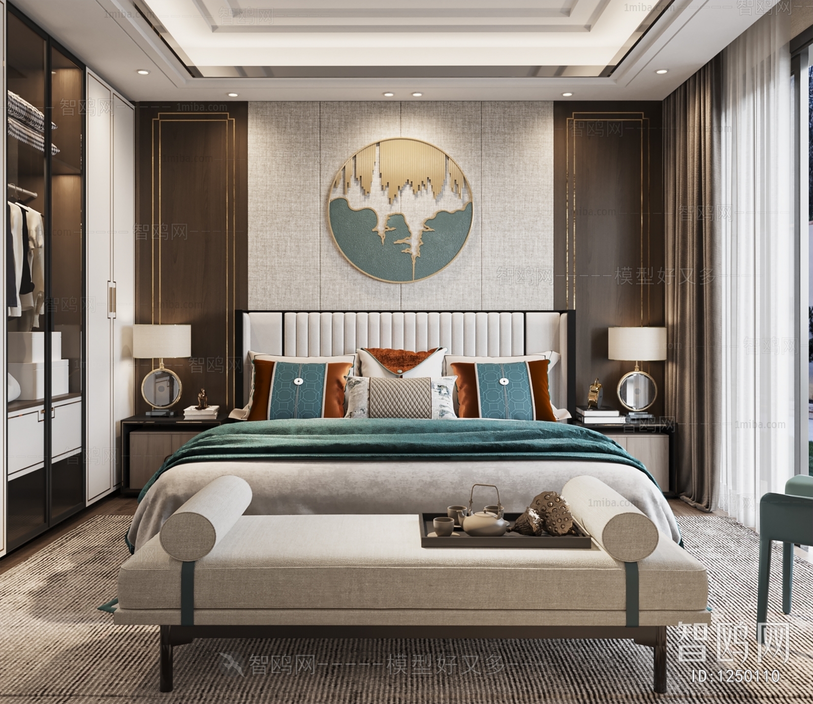 New Chinese Style Bedroom