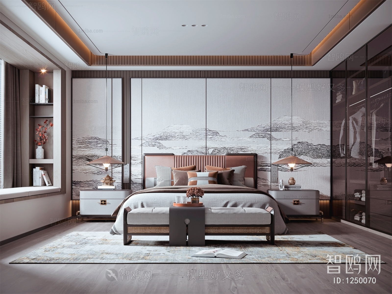 New Chinese Style Bedroom