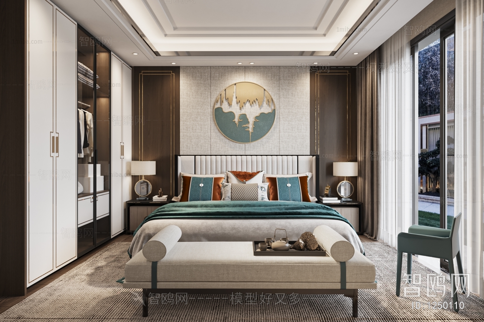 New Chinese Style Bedroom