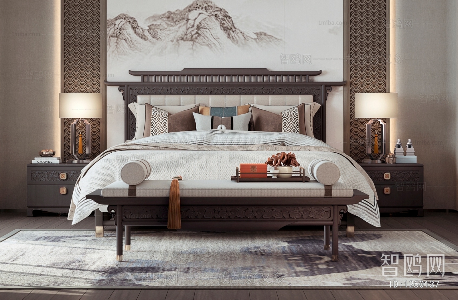 New Chinese Style Bedroom