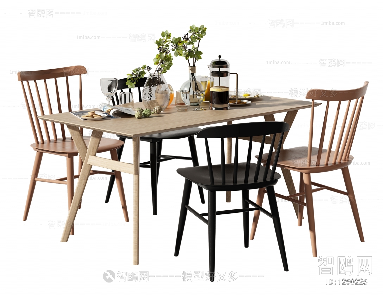 Nordic Style Dining Table And Chairs