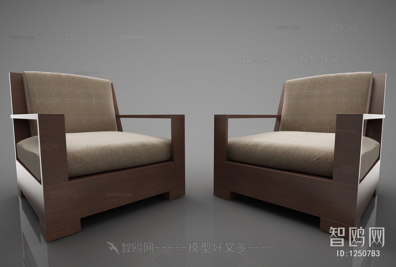 New Chinese Style Single Sofa