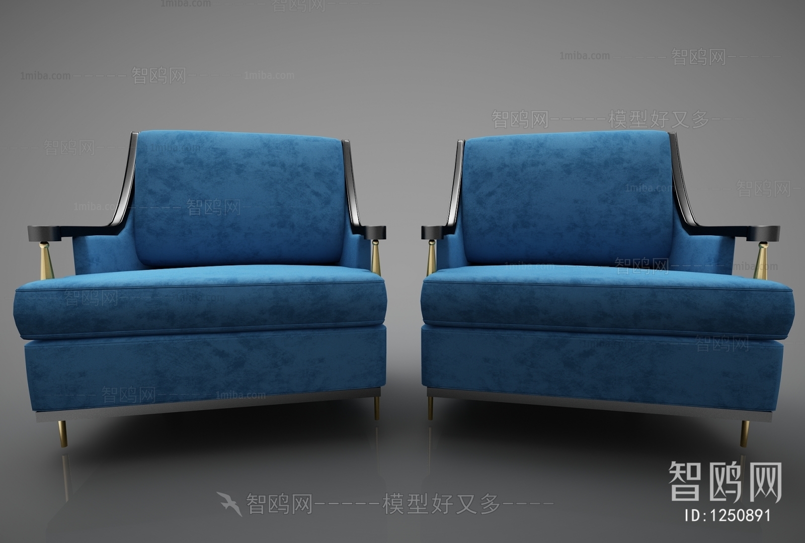 New Chinese Style Single Sofa