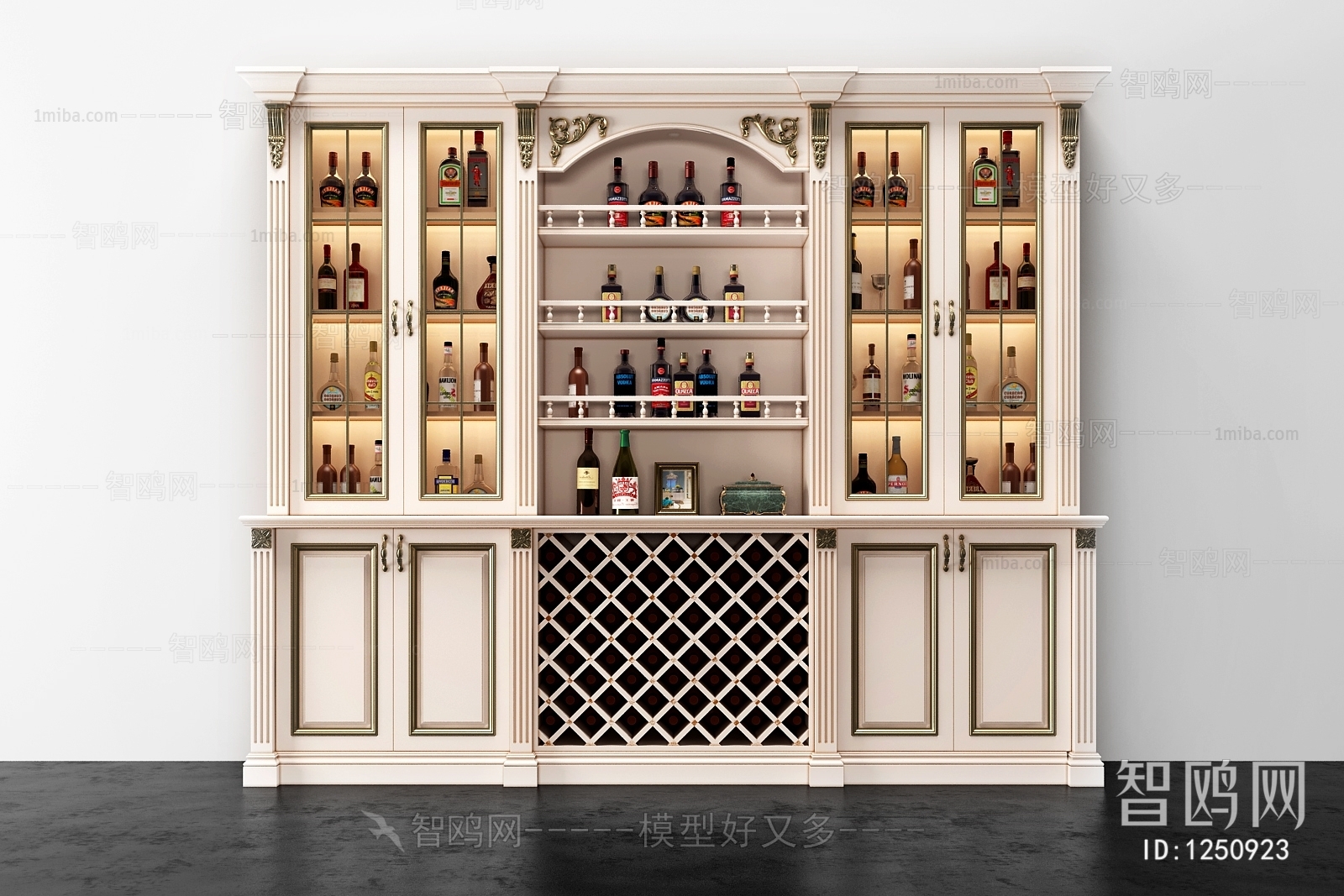 European Style Wine Cabinet