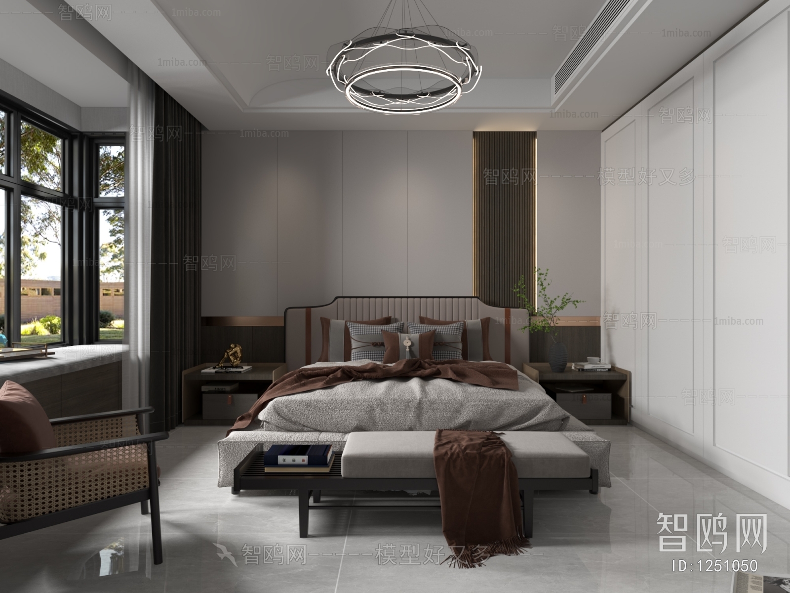 New Chinese Style Bedroom