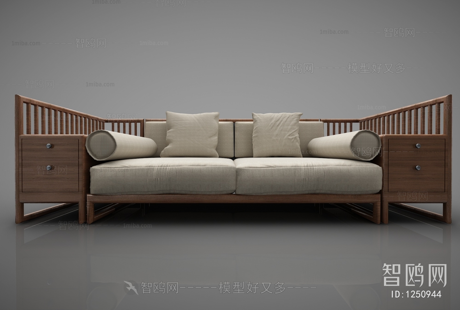 New Chinese Style A Sofa For Two