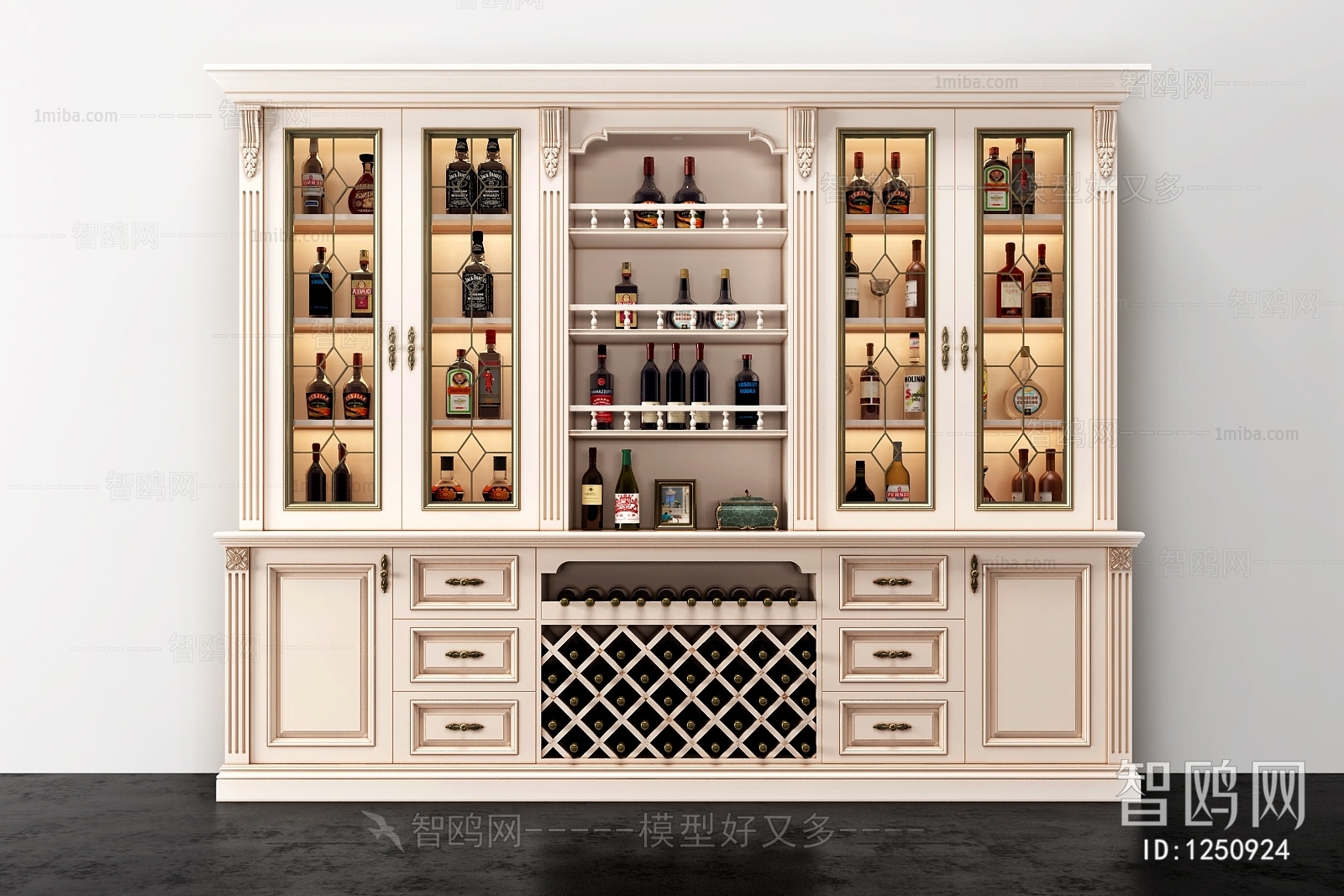 European Style Wine Cabinet