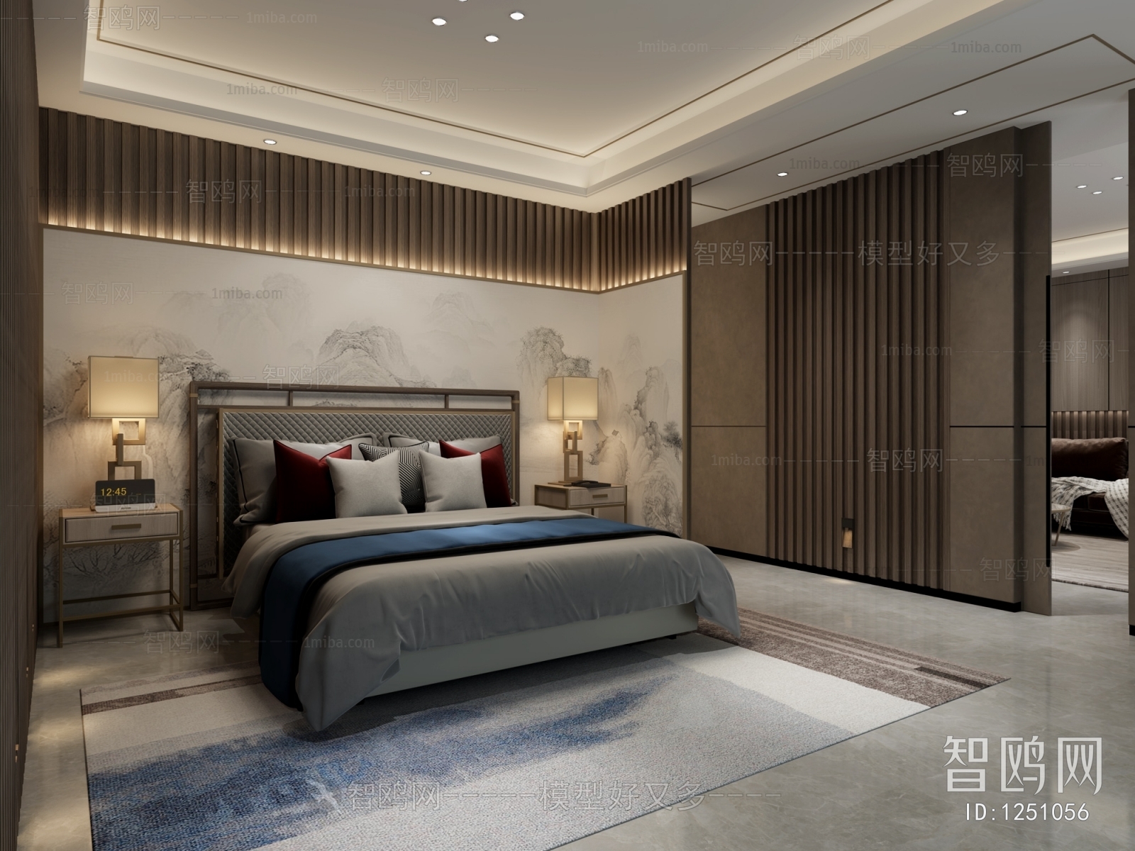 New Chinese Style Bedroom