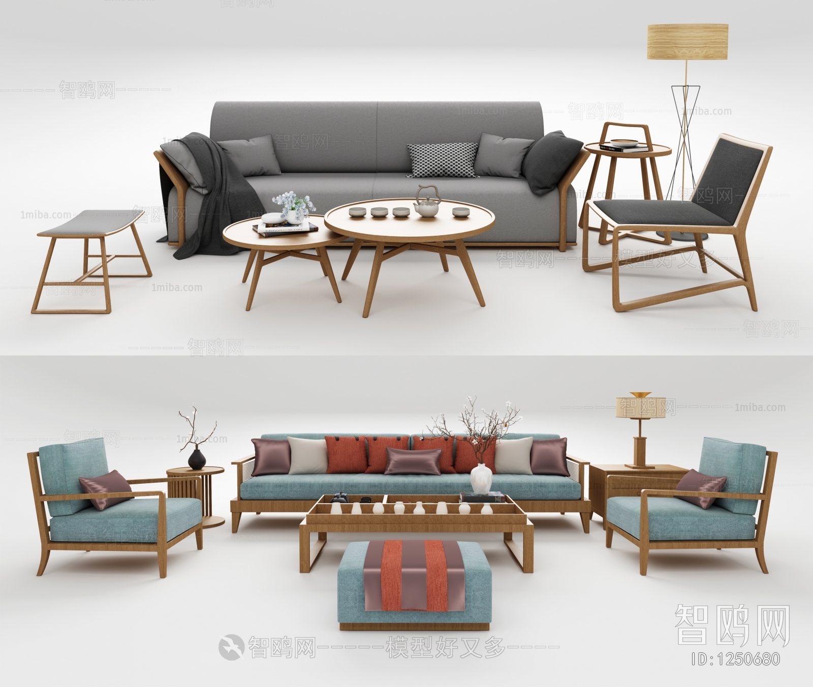 New Chinese Style Sofa Combination