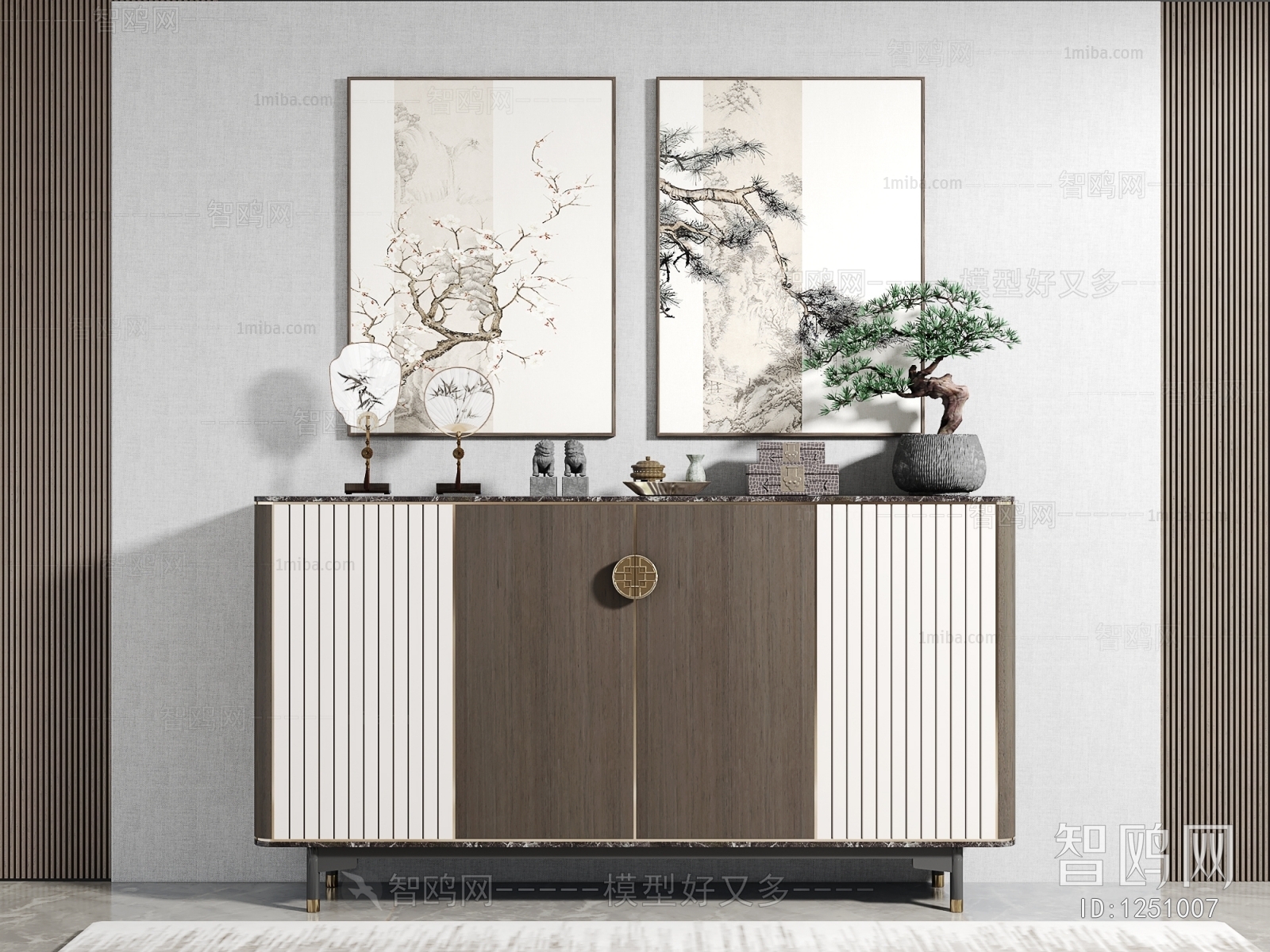 New Chinese Style Side Cabinet/Entrance Cabinet