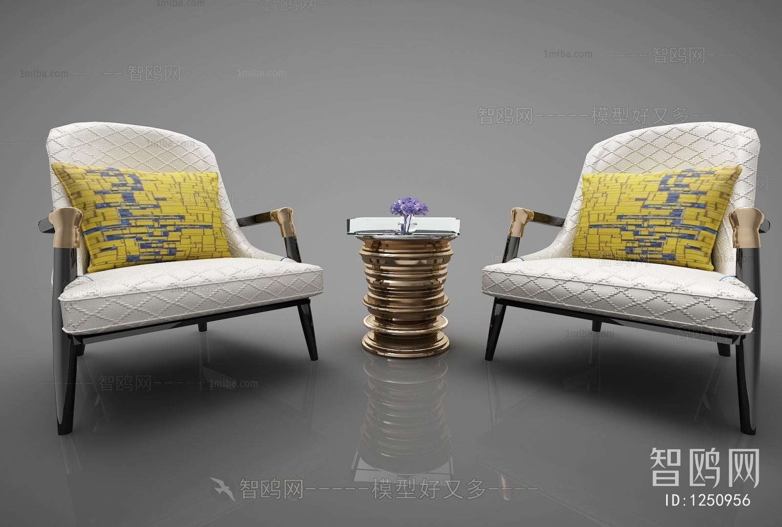 New Chinese Style Single Sofa