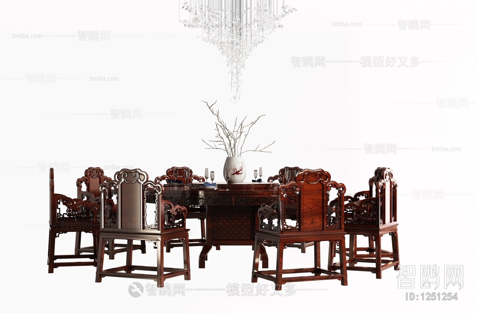 Chinese Style Dining Table And Chairs