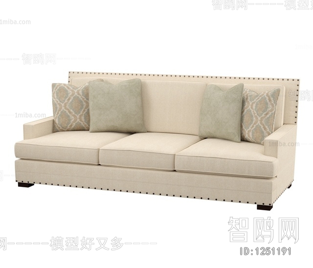 American Style Three-seat Sofa