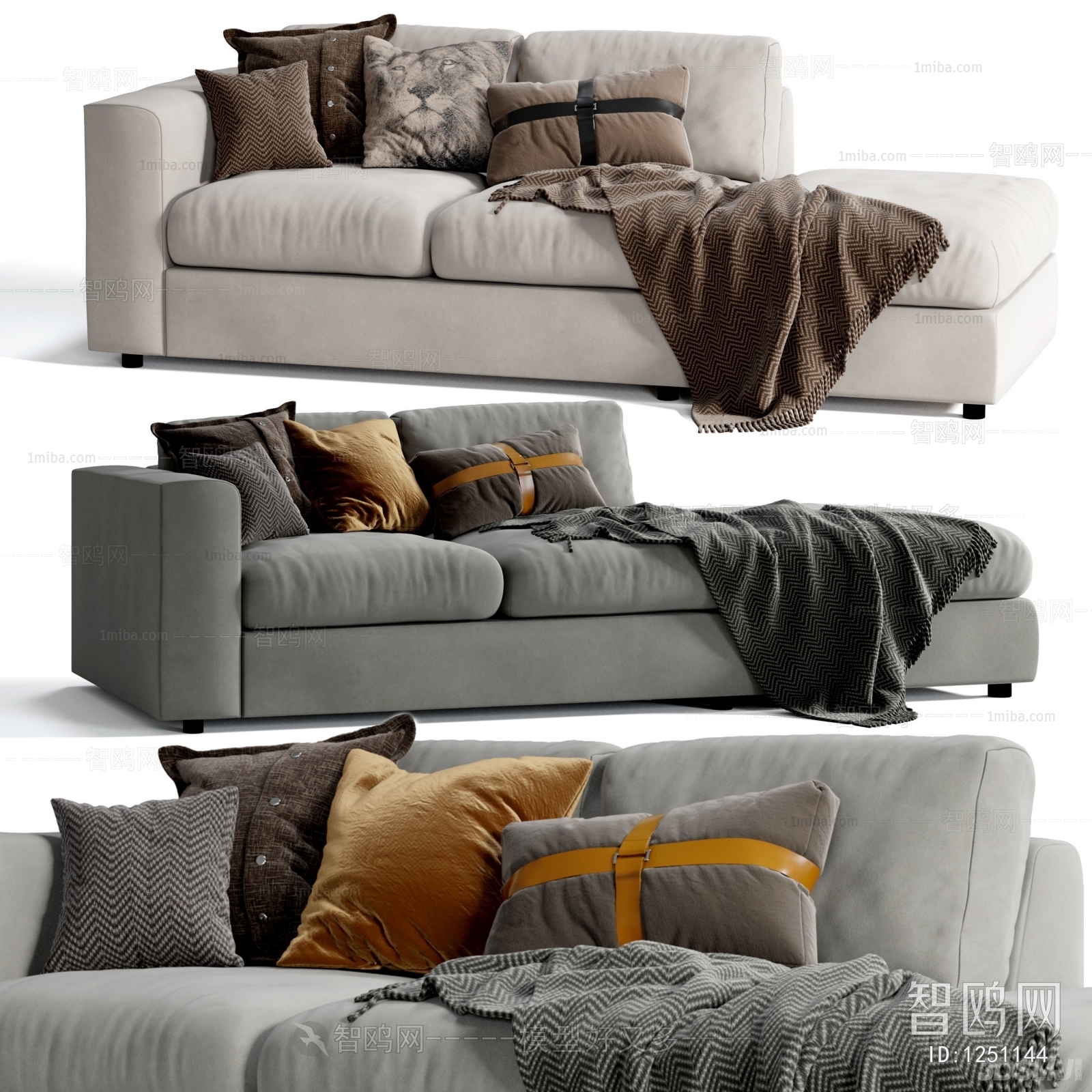 Modern Multi Person Sofa