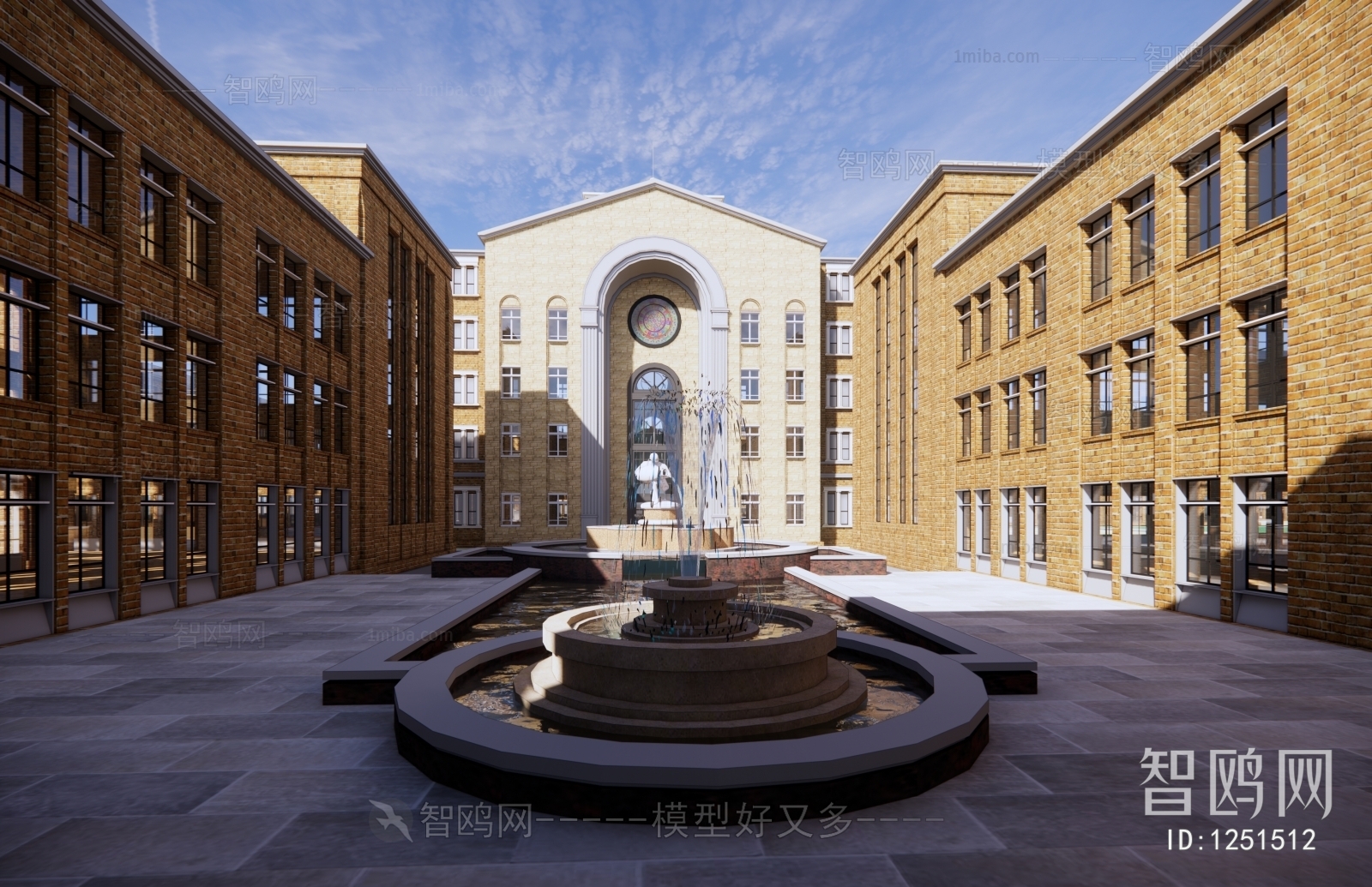 新古典学校建筑外观