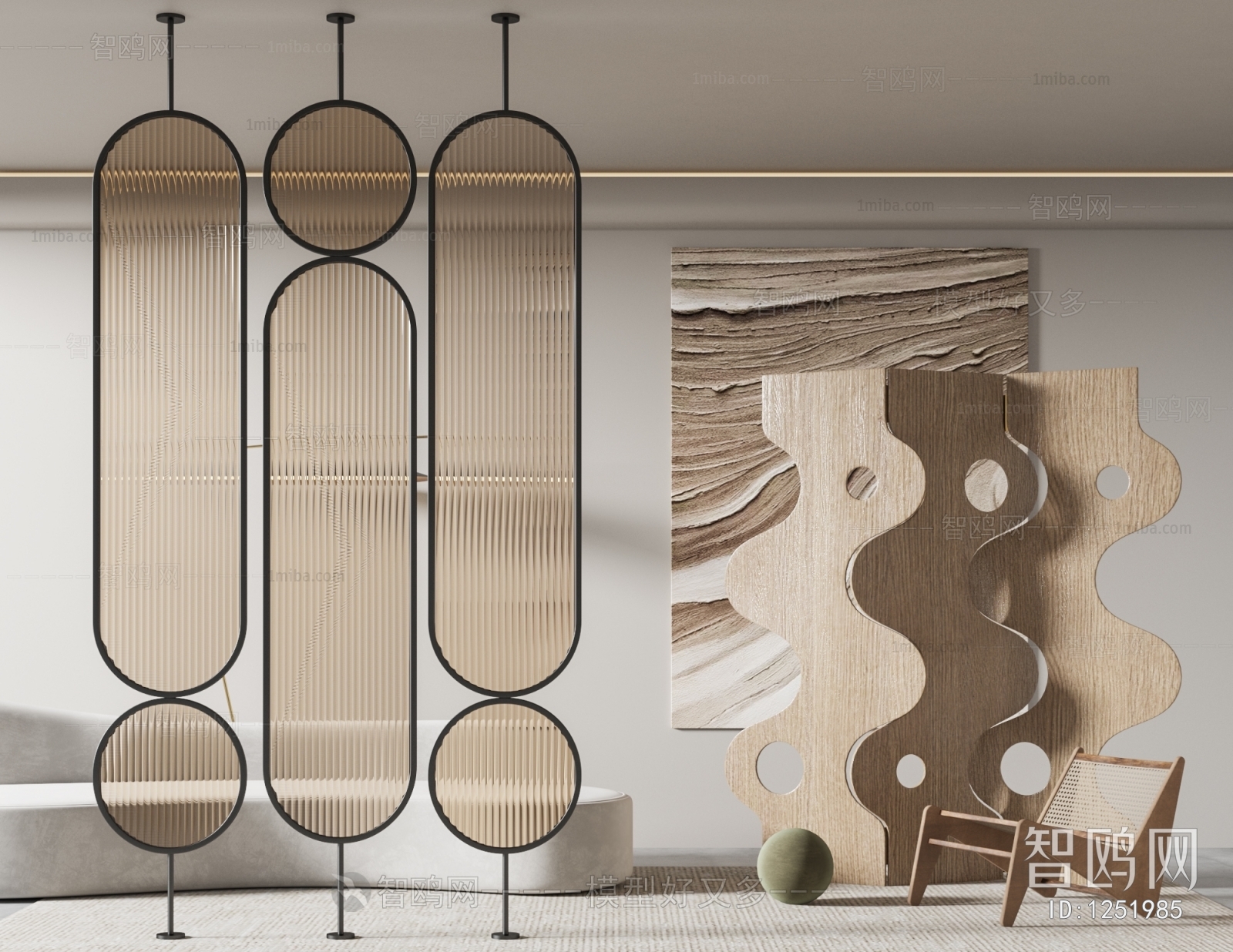 Wabi-sabi Style Partition