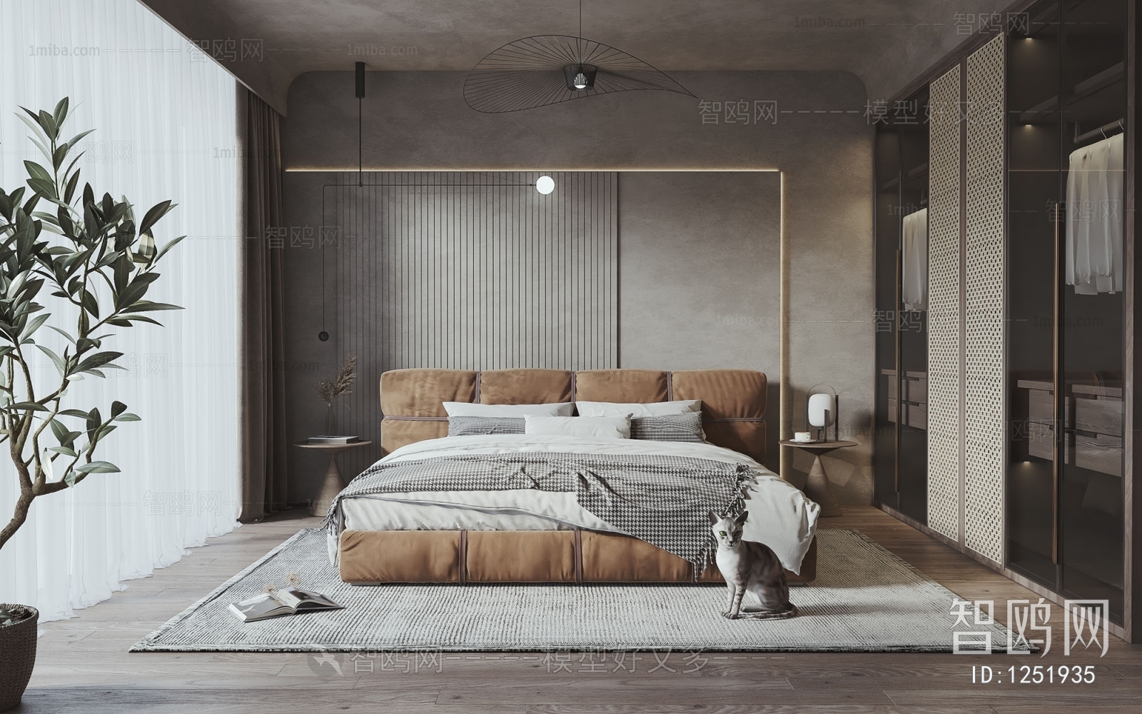 Wabi-sabi Style Bedroom