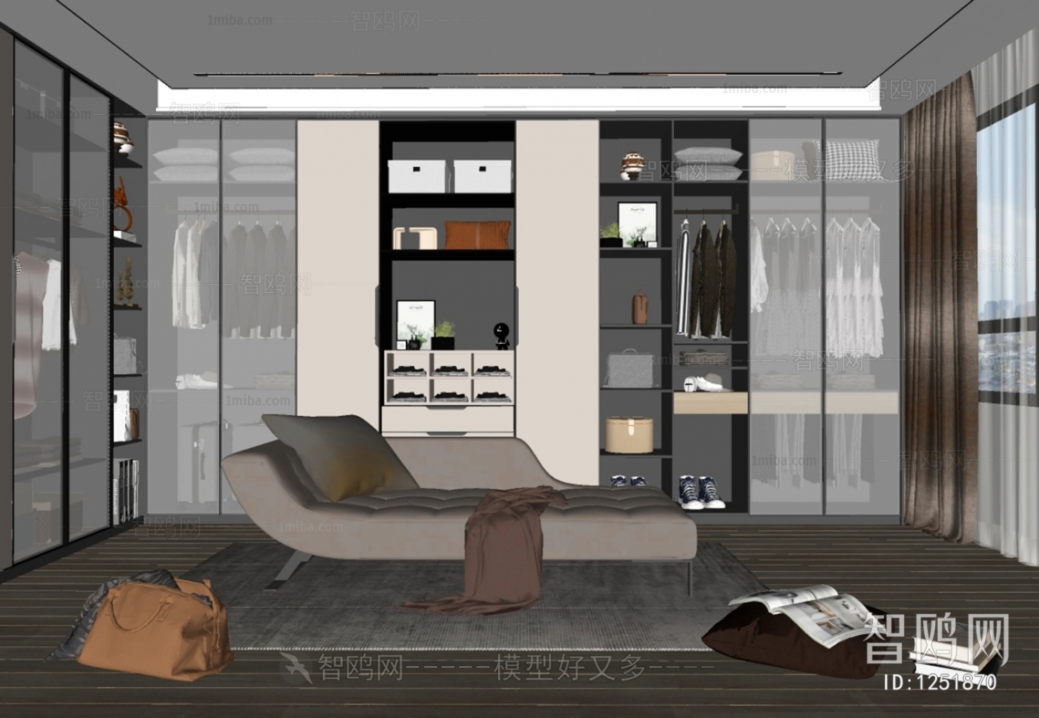 Modern Clothes Storage Area