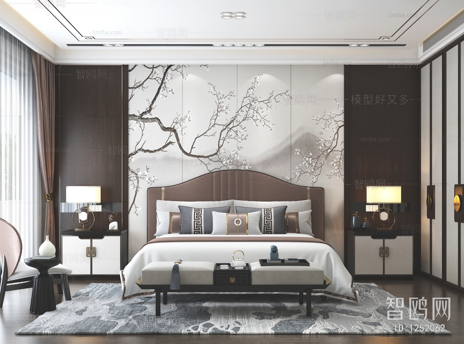 New Chinese Style Bedroom