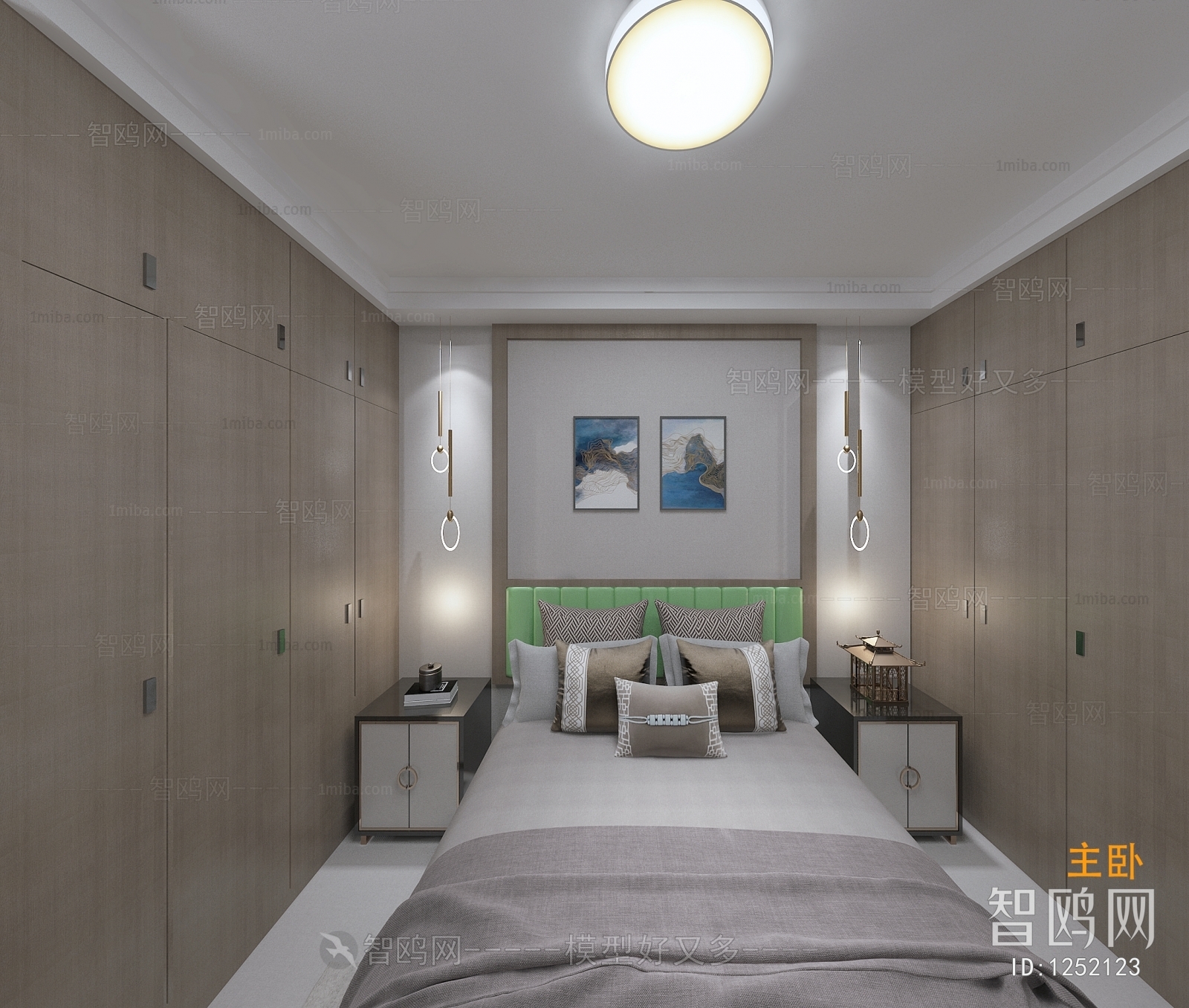 New Chinese Style Bedroom