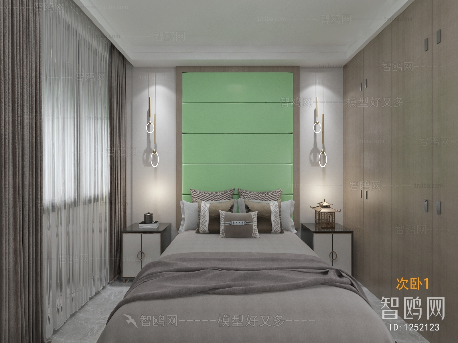 New Chinese Style Bedroom