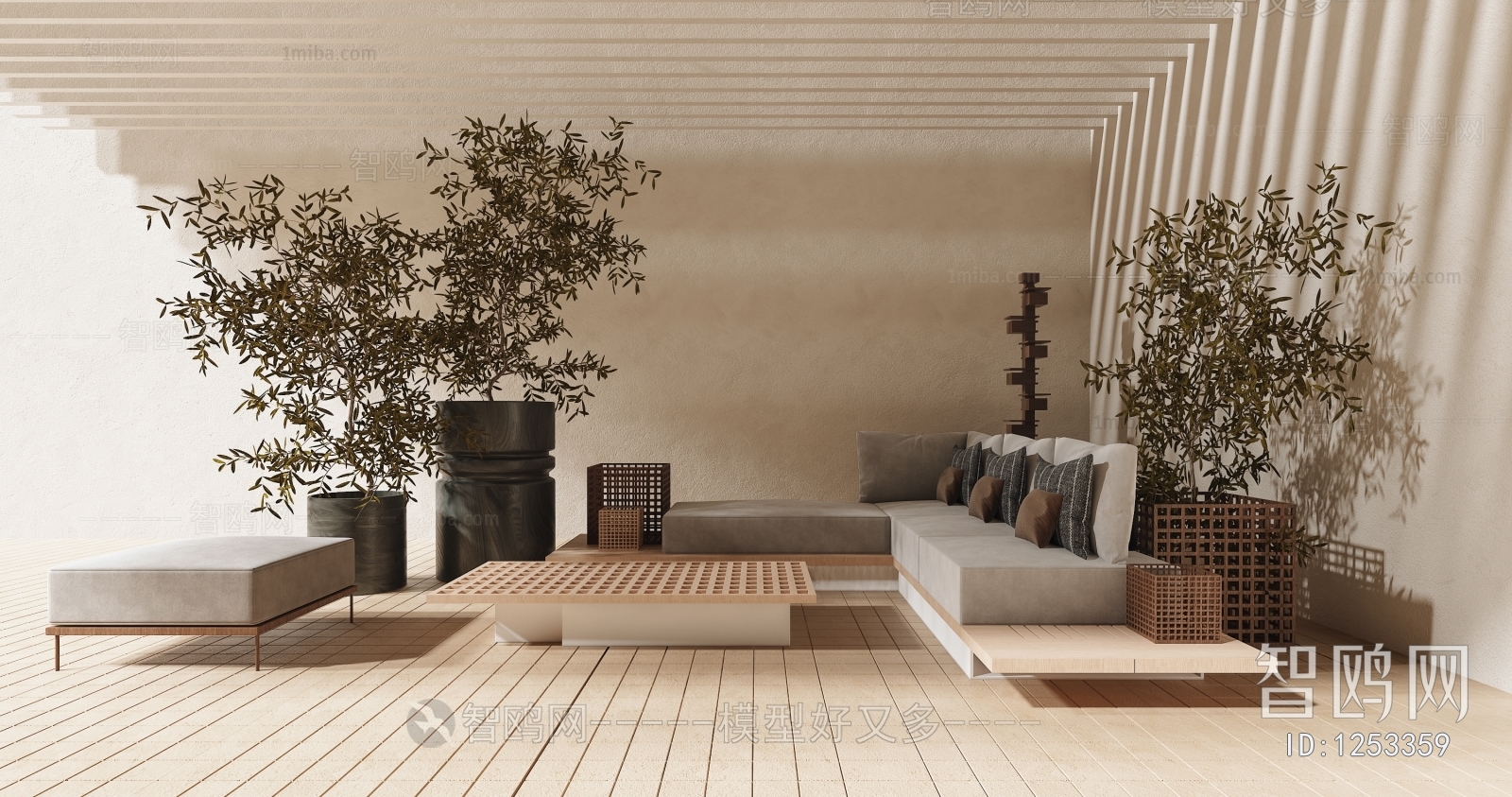 Wabi-sabi Style A Living Room