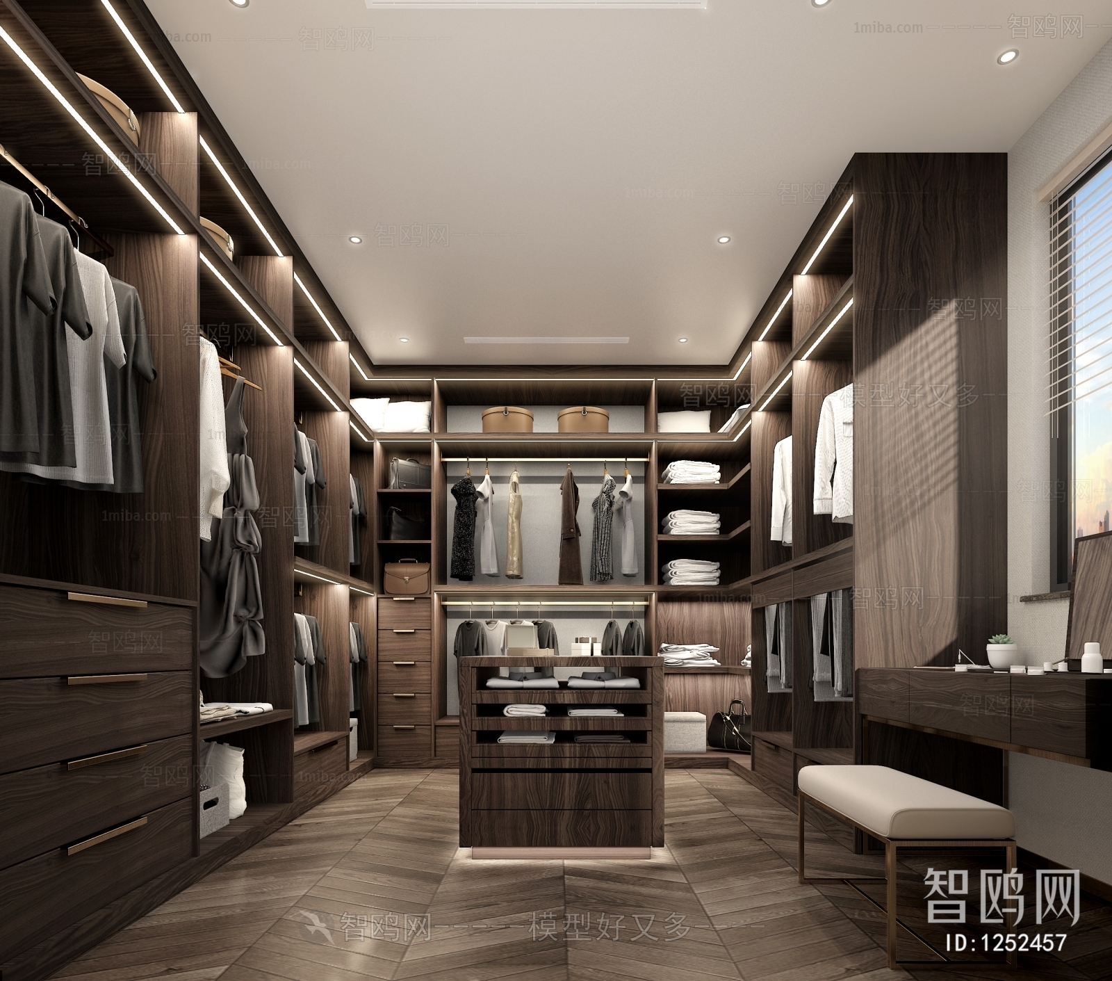 Modern Clothes Storage Area