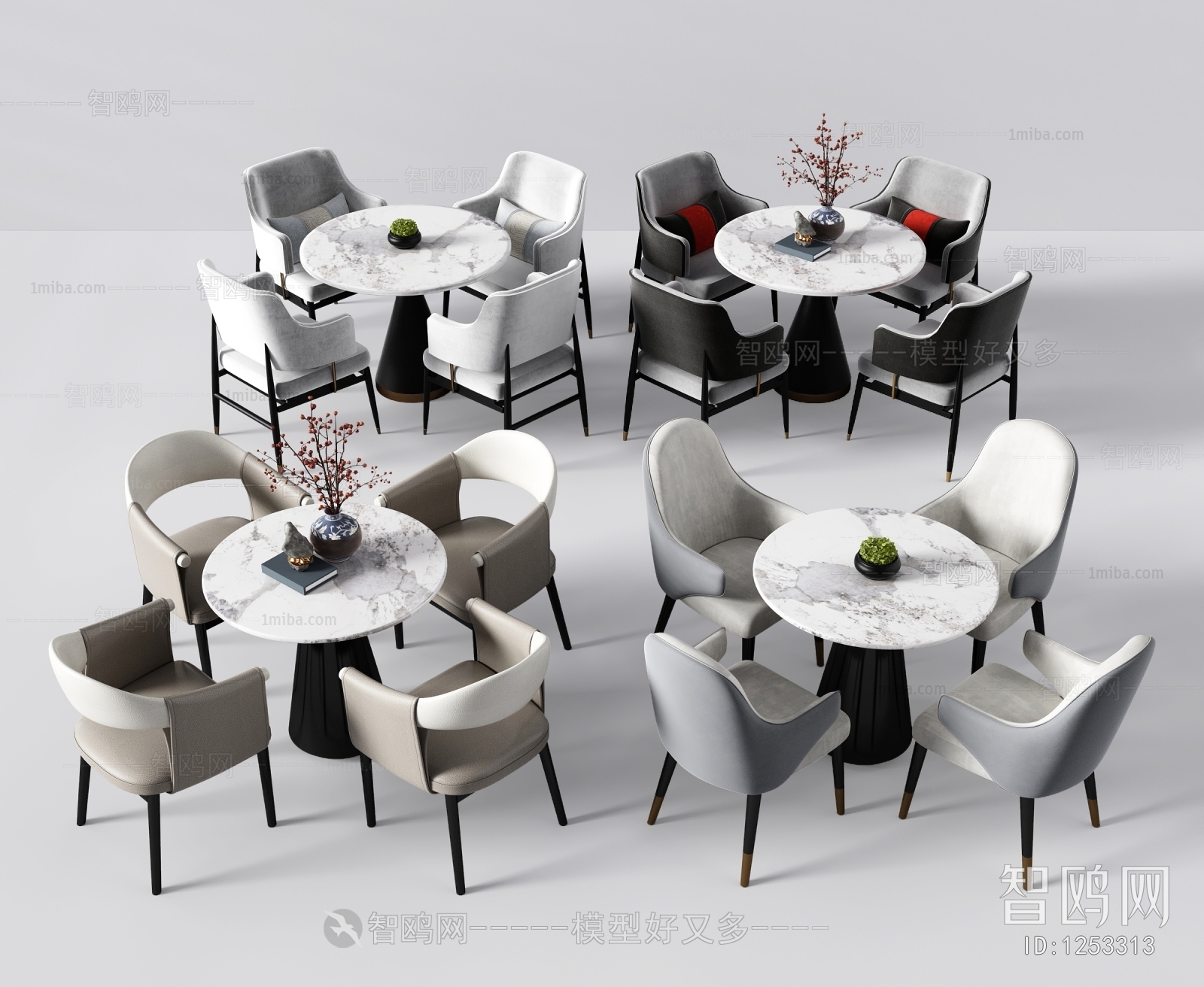 Modern New Chinese Style Leisure Table And Chair